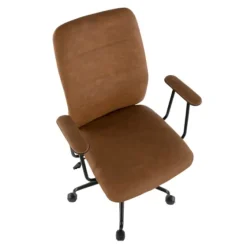 Tufted Faux Leather Office Chair-Kirkland's Home Flash Sale