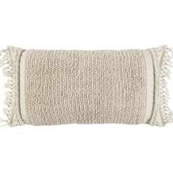 Tufted Macrame Tassels Lumbar Pillow-Kirkland's Home Discount