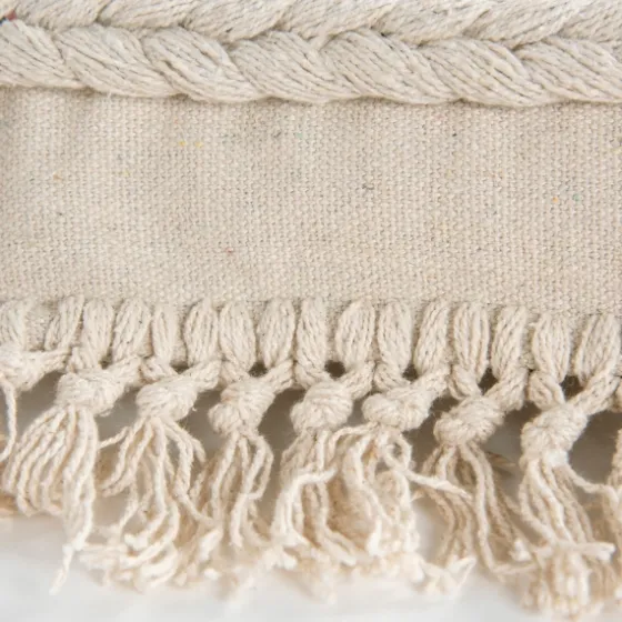 Tufted Macrame Tassels Lumbar Pillow-Kirkland's Home Discount