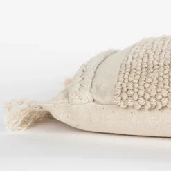 Tufted Macrame Tassels Lumbar Pillow-Kirkland's Home Discount