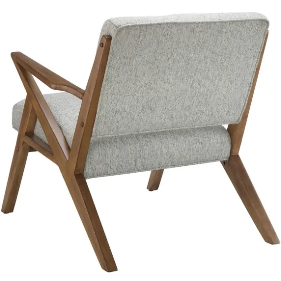 Tufted Pecan Wood Mid-Century Modern Armchair-Kirkland's Home Best Sale