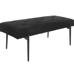 Tufted Shearling Bench-Kirkland's Home Clearance