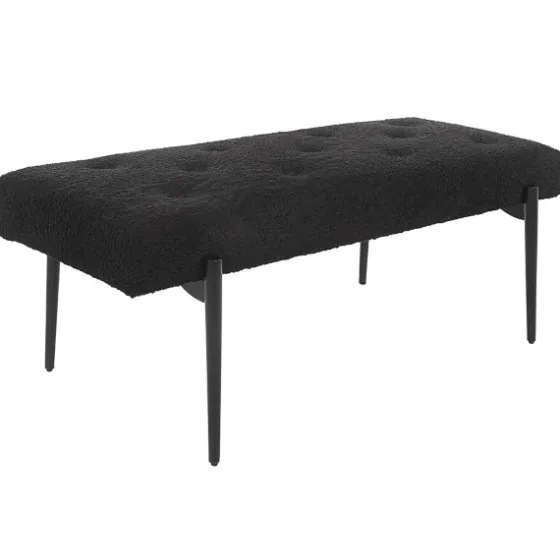 Tufted Shearling Bench-Kirkland's Home Clearance