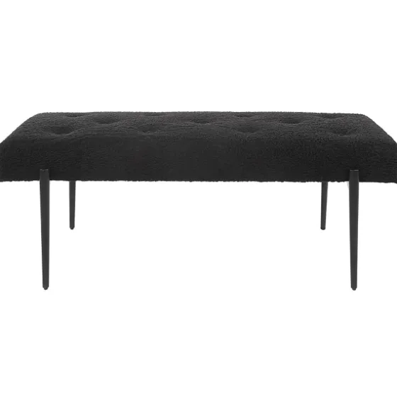 Tufted Shearling Bench-Kirkland's Home Clearance