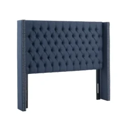 Tufted Upholstered Metal Leg Queen Headboard-Kirkland's Home Discount