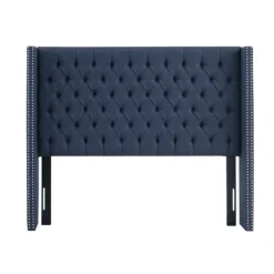 Tufted Upholstered Metal Leg Queen Headboard-Kirkland's Home Discount