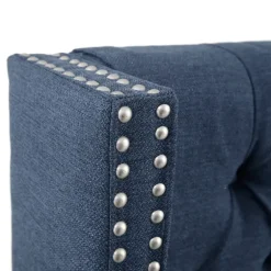 Tufted Upholstered Metal Leg Queen Headboard-Kirkland's Home Discount