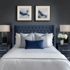 Tufted Upholstered Metal Leg Queen Headboard-Kirkland's Home Discount