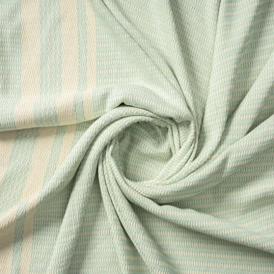 Turquoise And White Stripes Cotton Throw-Kirkland's Home Outlet
