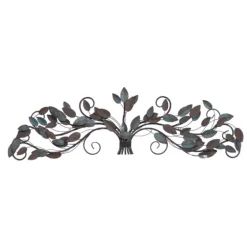 Turquoise Bronze Distressed Iron Vine Wall Plaque-Kirkland's Home Cheap