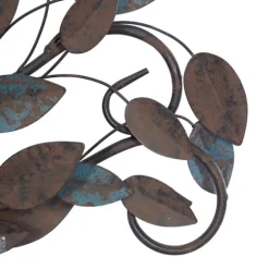 Turquoise Bronze Distressed Iron Vine Wall Plaque-Kirkland's Home Cheap