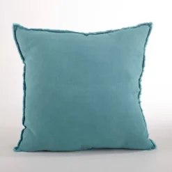 Turquoise Fringed Edge Pillow-Kirkland's Home Hot