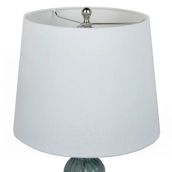 Turquoise Glass Table Lamps, Set Of 2-Kirkland's Home Sale