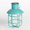 Turquoise Hanging Cage Solar Powered Lantern-Kirkland's Home Best Sale