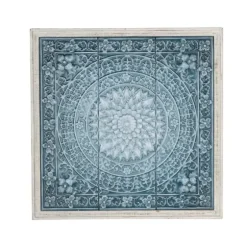 Turquoise Iron Floral Scrollwork Wall Plaque-Kirkland's Home Best