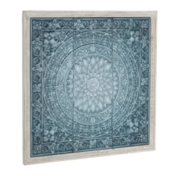 Turquoise Iron Floral Scrollwork Wall Plaque-Kirkland's Home Best