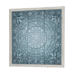 Turquoise Iron Floral Scrollwork Wall Plaque-Kirkland's Home Best