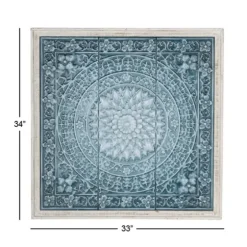 Turquoise Iron Floral Scrollwork Wall Plaque-Kirkland's Home Best