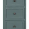 Turquoise Slim Wooden 3-Drawer Side Table-Kirkland's Home Outlet