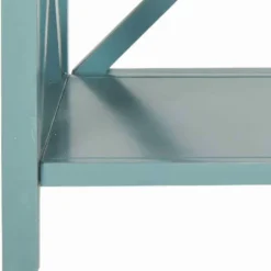 Turquoise Trellis Pine Wood Bookshelf-Kirkland's Home Best