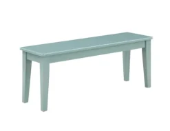 Turquoise Wood Classic Farmhouse Bench-Kirkland's Home Outlet