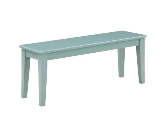 Turquoise Wood Classic Farmhouse Bench-Kirkland's Home Outlet