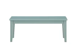Turquoise Wood Classic Farmhouse Bench-Kirkland's Home Outlet
