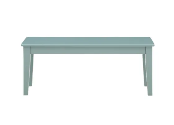 Turquoise Wood Classic Farmhouse Bench-Kirkland's Home Outlet