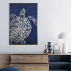 Turtle Sea Creature Framed Art Print-Kirkland's Home Clearance