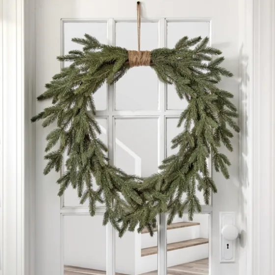 Twine Bound Fir Branch Wreath-Kirkland's Home New