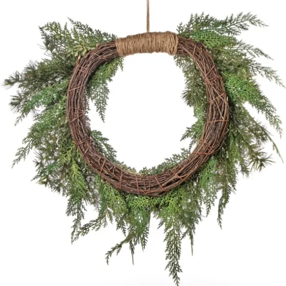 Twine Bound Fir Branch Wreath-Kirkland's Home New