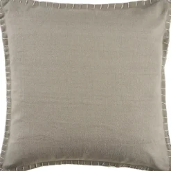 Twine Embroidered Edge Pillow, 24 In.-Kirkland's Home Best
