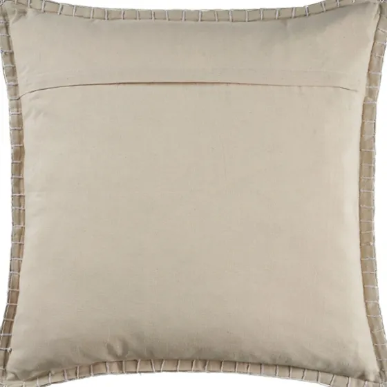 Twine Embroidered Edge Pillow, 24 In.-Kirkland's Home Best