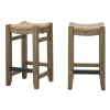 Twisted Seagrass And Wood Counter Stools, Set Of 2-Kirkland's Home Best Sale