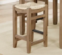 Twisted Seagrass And Wood Counter Stools, Set Of 2-Kirkland's Home Best Sale