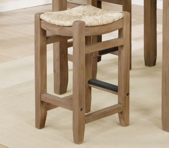 Twisted Seagrass And Wood Counter Stools, Set Of 2-Kirkland's Home Best Sale