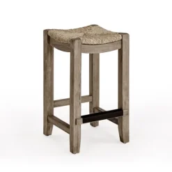 Twisted Seagrass And Wood Counter Stool-Kirkland's Home Store