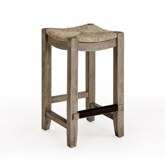 Twisted Seagrass And Wood Counter Stool-Kirkland's Home Store