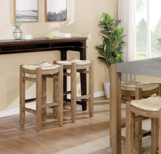 Twisted Seagrass And Wood Bar Stool-Kirkland's Home Sale