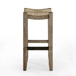 Twisted Seagrass And Wood Bar Stool-Kirkland's Home Sale