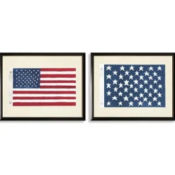Two Flags Framed Art Prints, Set Of 2-Kirkland's Home Fashion