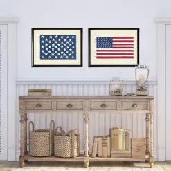 Two Flags Framed Art Prints, Set Of 2-Kirkland's Home Fashion