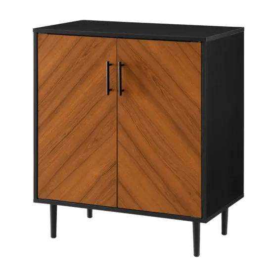 Two Tone Chevron Cabinet-Kirkland's Home Clearance