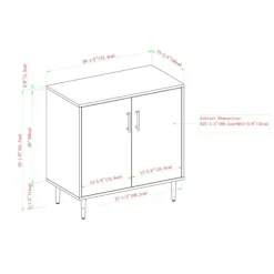 Two Tone Chevron Cabinet-Kirkland's Home Clearance