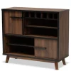 Two Tone Walnut Wood Wine Storage Cabinet-Kirkland's Home Best Sale