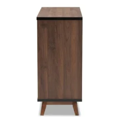 Two Tone Walnut Wood Wine Storage Cabinet-Kirkland's Home Best Sale