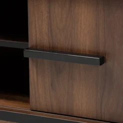 Two Tone Walnut Wood Wine Storage Cabinet-Kirkland's Home Best Sale