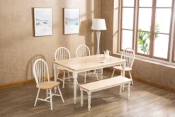 Two Toned Wood Farmhouse Dining Table-Kirkland's Home Store
