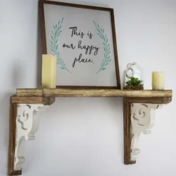 Two-Tone Corbel Shelf Brackets, Set Of 2-Kirkland's Home Shop