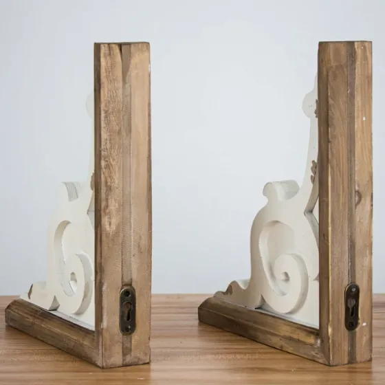 Two-Tone Corbel Shelf Brackets, Set Of 2-Kirkland's Home Shop